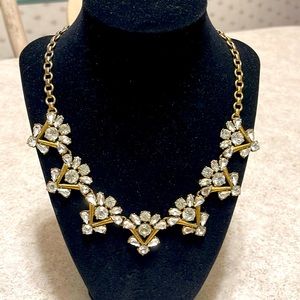 J Crew Art Deco Crystal Statement Necklace
